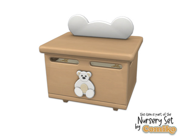 Sims 4 — Comiko Sweet World Nursery Toy Box by Comiko — Part 1 - Sweet Dreams Nursery Set is base game compatible and