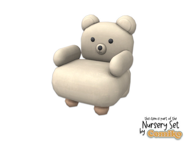 Sims 4 — Comiko Sweet World Nursery Armchair Bear by Comiko — Part 1 - Sweet Dreams Nursery Set is consist of 7 items -