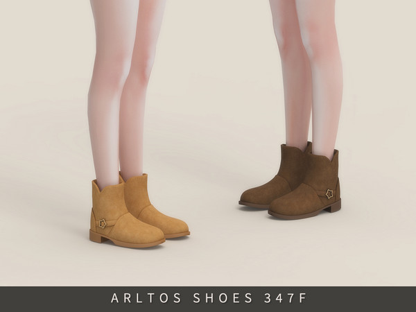 Sims 4 — Star suede boots Female by Arltos — 13 colors. HQ compatible . Female only. TYPE-Boots.