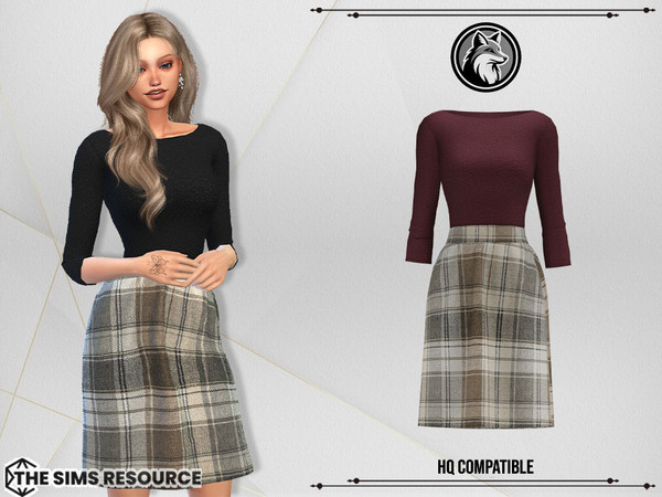 Sims 4 — Clara Dress by ForLima — 4 Colors