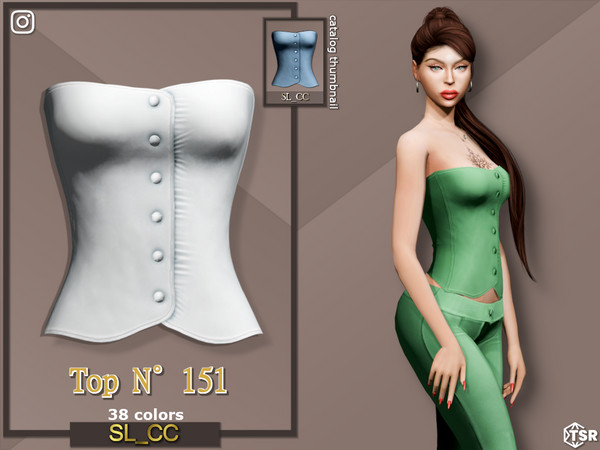 Sims 4 — SL_Top_151 by Mona — -New mesh-