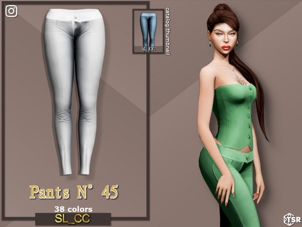 Sims 4 — SL_Pants_45 by Mona — -New mesh-
