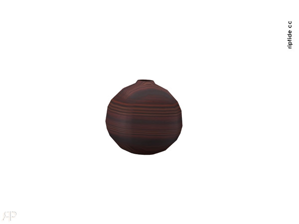 Sims 4 — Riptide CC Timber & Clay Collection The Sandstone Vessel by Riptidecc — Bring warmth and texture to your
