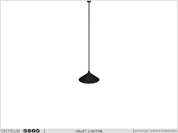 Sims 4 — Joliet Wide Ceiling Lamp Medium by Onyxium — Onyxium@TSR Design Workshop Lighting Collection - Belong To The