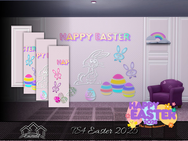 Sims 4 — TS4 Easter 2025 by Emerald — May your Easter basket be filled with joy, happiness, and peace this season and