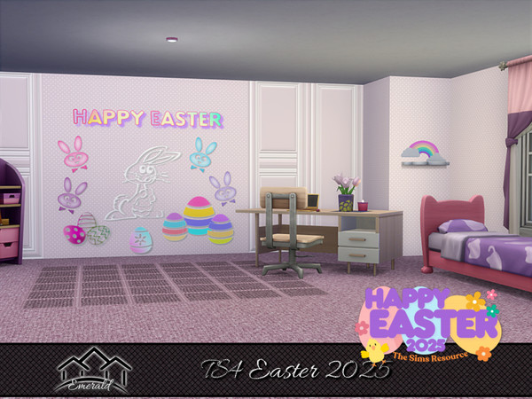 Sims 4 — TS4 Easter 2025 S1 by Emerald — May your Easter basket be filled with joy, happiness, and peace this season and