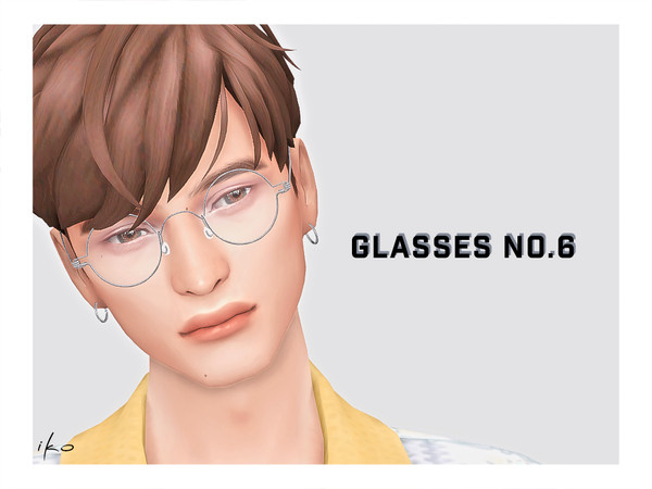 Sims 4 — Glasses No.6 by iko-sims — - mesh by me