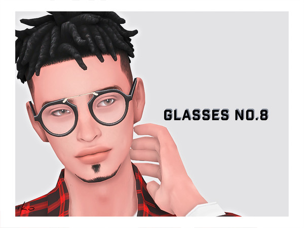 Sims 4 — Glasses No.8 by iko-sims — - mesh by me