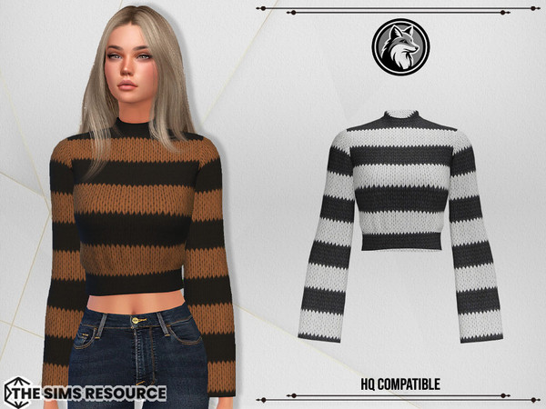 Sims 4 — Amber Top by ForLima — 6 Colors