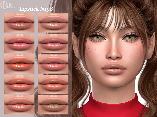 Sims 4 — Lipstick N198 by Layla — Previews were made using HQ Mod
