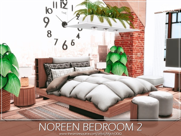 Sims 4 — Noreen Bedroom 2 by MychQQQ — Value: $ 14,592