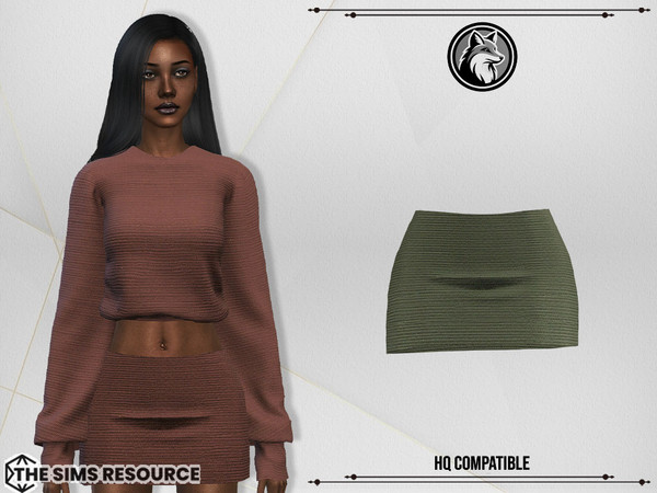 Sims 4 — Lena Set Skirt by ForLima — 4 Colors