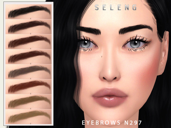 Sims 4 — Eyebrows N297 by Seleng — The eyebrows has 21 colours and HQ compatible. Allowed for teen, young adult, adult