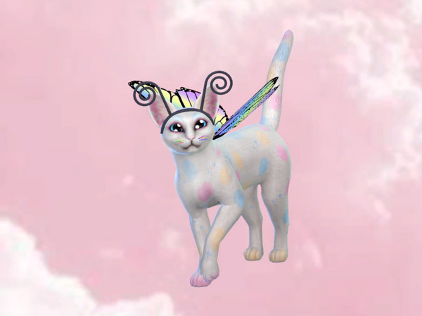 Sims 4 — Spring Easter Bunny Cat! by PastelHeartKittens — Is he a bunny or a cat, who knows? Maybe if you give him a