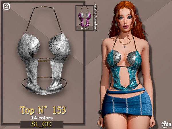Sims 4 — SL_Top_153 by Mona — -New mesh-