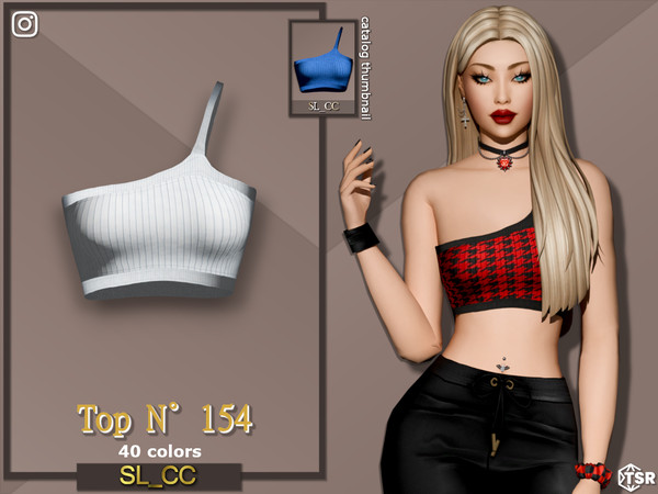 Sims 4 — SL_Top_154 by Mona — -New mesh-