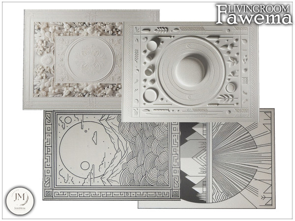 Sims 4 — fawema livingroom rugs by jomsims — Step into the cozy atmosphere of the Fawema Livingroom Set,