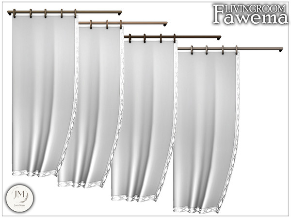 Sims 4 — fawema livingroom curtains by jomsims — Step into the cozy atmosphere of the Fawema Livingroom Set,