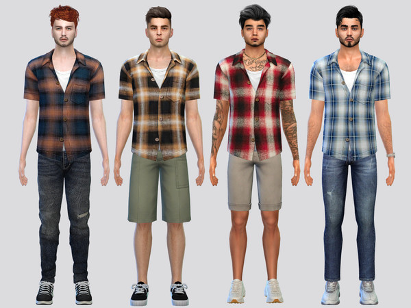 Sims 4 — Austin Shirt by McLayneSims — TSR EXCLUSIVE