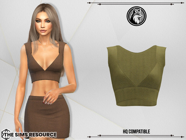 Sims 4 — Ollie Set Top by ForLima — 6 Colors