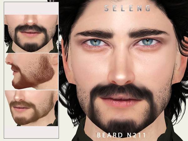 Sims 4 — Beard N211 by Seleng — HQ compatible beard with 21 colours, available for Teen to Elder.