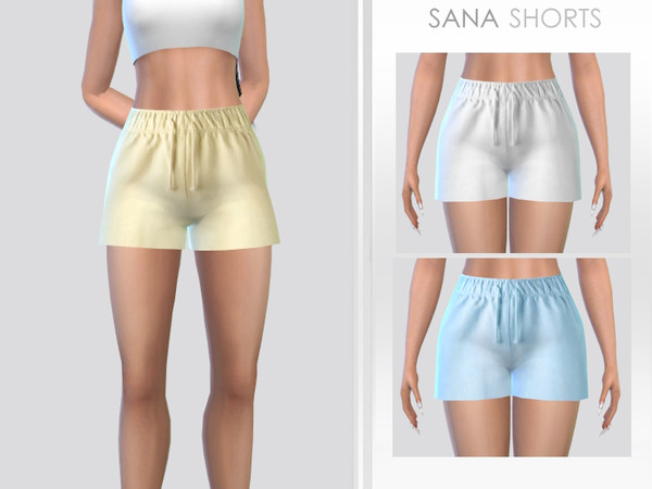 Sims 4 — Sana Shorts by Puresim — Comfy shorts for female sims