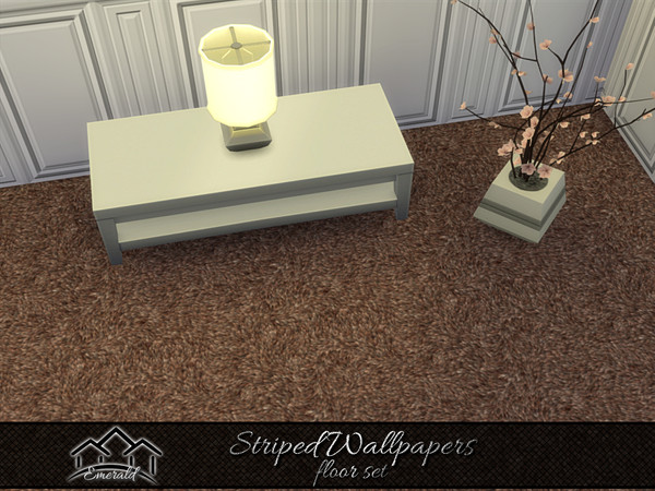Sims 4 — Striped Wallpapers floor2 by Emerald — Add a unique decor statement with striped wallpapers.(floor set)
