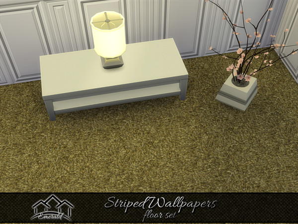 Sims 4 — Striped Wallpapers floor6 by Emerald — Add a unique decor statement with striped wallpapers.(floor set)