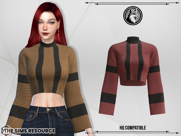 Sims 4 — June Top by ForLima — 6 Colors