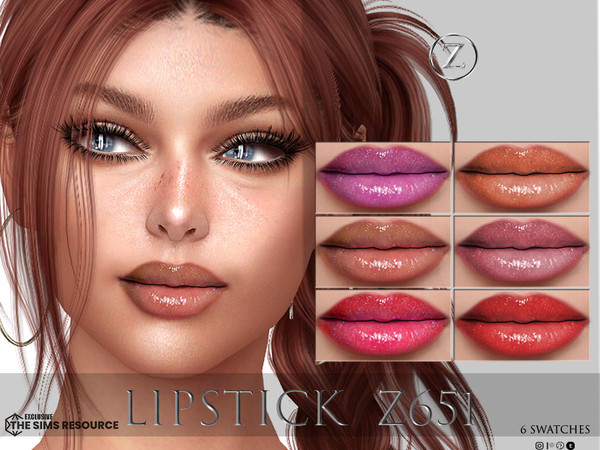 Sims 4 — LIPSTICK Z651 by ZENX — Base Game
