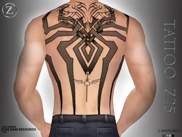 Sims 4 — TATTOO Z25 by ZENX — Base Game