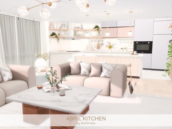 Sims 4 — Abril Kitchen by BlusterSims — Size: 10x7
