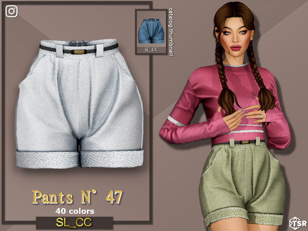 Sims 4 — SL_Pants_47 by Mona — -New mesh-