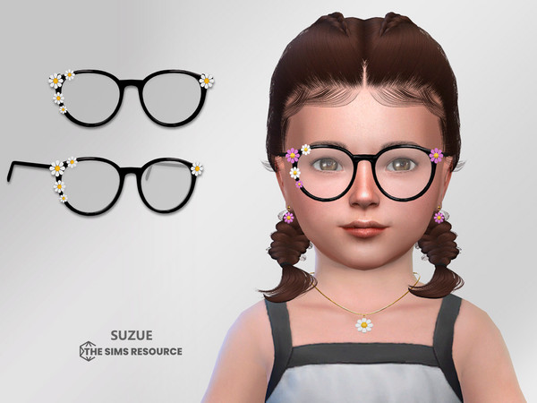 Sims 4 — Spring Glasses Toddler by Suzue — New Mesh (Suzue)