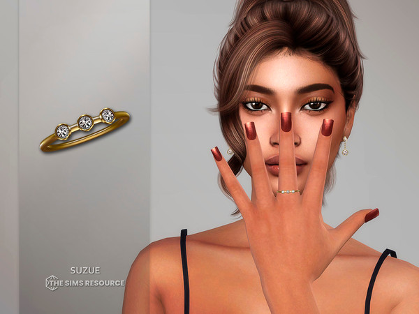Sims 4 — Emma V2 Ring by Suzue — New Mesh (Suzue)