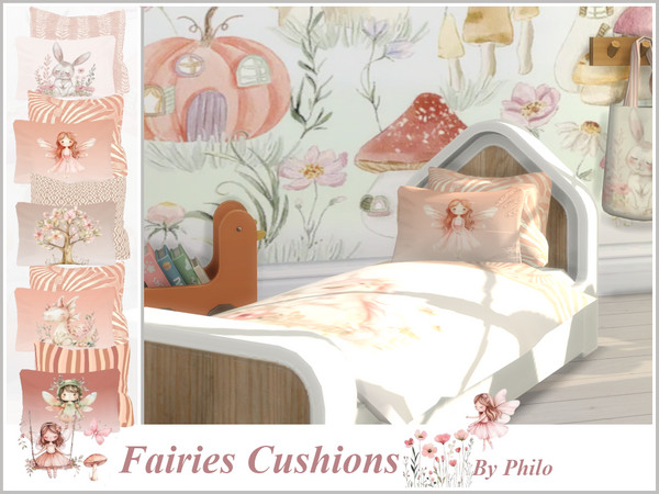 Sims 4 — Philo_Fairies 2 Cushions by philo — This set includes: