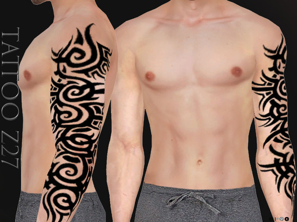 Sims 4 — TATTOO Z27 by ZENX — Base Game