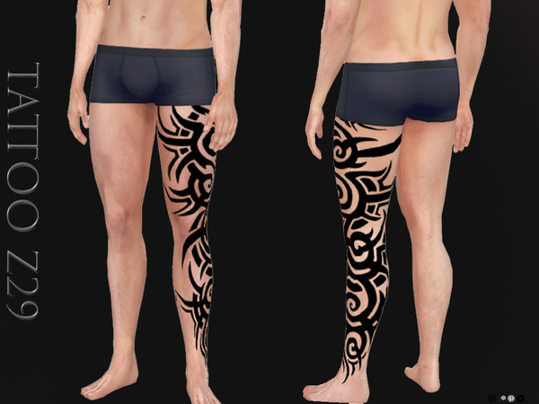 Sims 4 — TATTOO Z29 by ZENX — Base Game