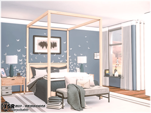 Sims 4 — B23 - Bedroom by marychabb — I present a room - Bedroom with a seating area. Room is fully equipped.