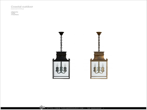 Sims 4 — Coastal outdoor - ceiling lamp SW by Severinka_ — A set of furniture and decor for the design of a patio in the