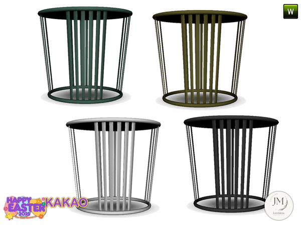 Sims 4 — kakao garden coffee table2 color2 by jomsims — An elegant and enchanting Easter garden set featuring 18 items,
