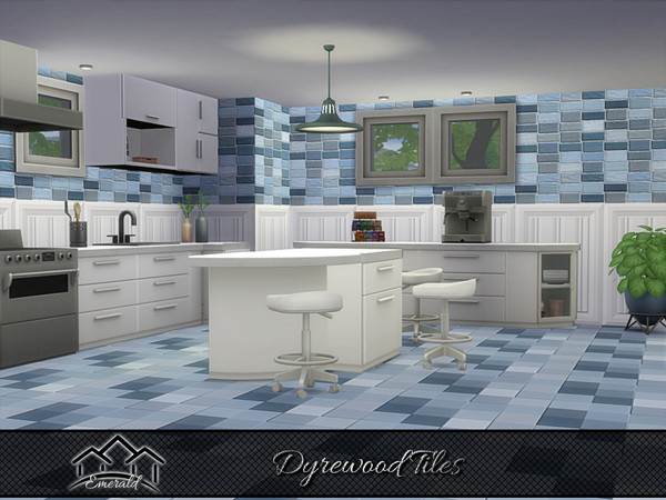 Sims 4 — Dyrewood Tiles 3 by Emerald — Dyrewood porcelain tiles that can match your style and has easy maintenance to
