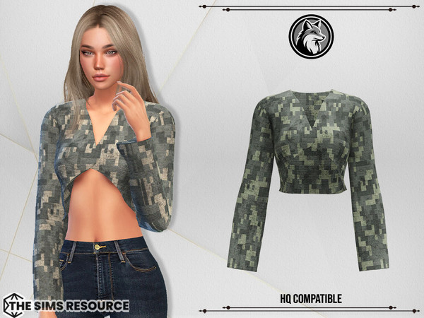 Sims 4 — Maria Top by ForLima — 4 Colors