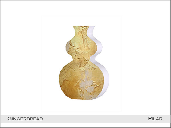 Sims 4 — Pilar Gingerbread Vase2 by Pilar — Dare with a different decoration and mix different materials.