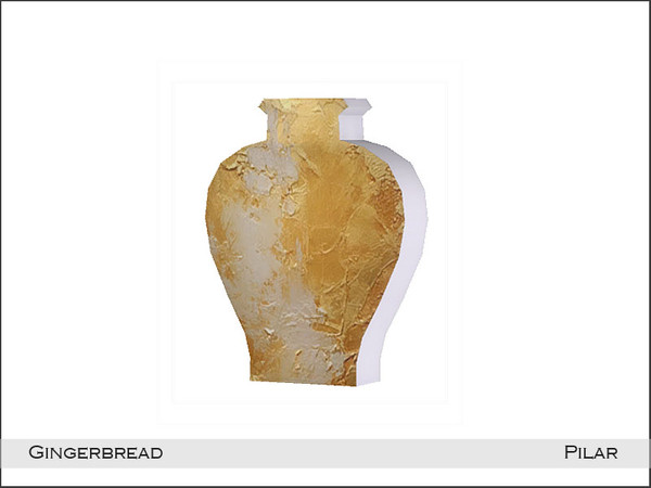 Sims 4 — Pilar Gingerbread Vase3 by Pilar — Dare with a different decoration and mix different materials.
