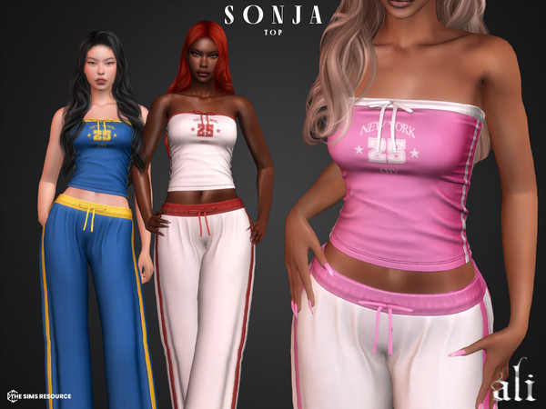 Sims 4 — SONJA top by ali1 — New York City 25' Tube Top