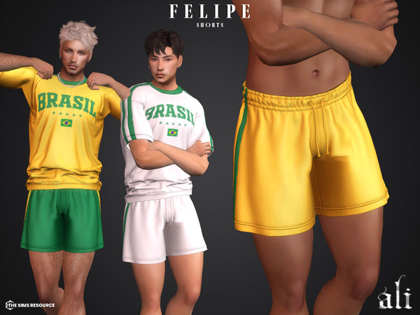 Sims 4 — FELIPE shorts by ali1 — Shorts