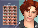 Sims 4 — Realistic Eye Colors V2 by trixsters — -18 swatches