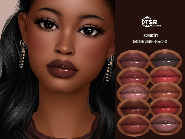Sims 4 — IMF Roxie Lipstick N.641 by IzzieMcFire — Roxie Lipstick N.641 contains 10 colors in hq texture. Standalone item