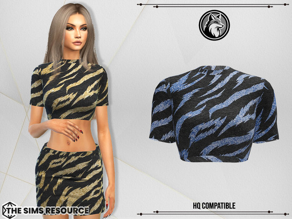 Sims 4 — Krista Set Top by ForLima — 4 Colors